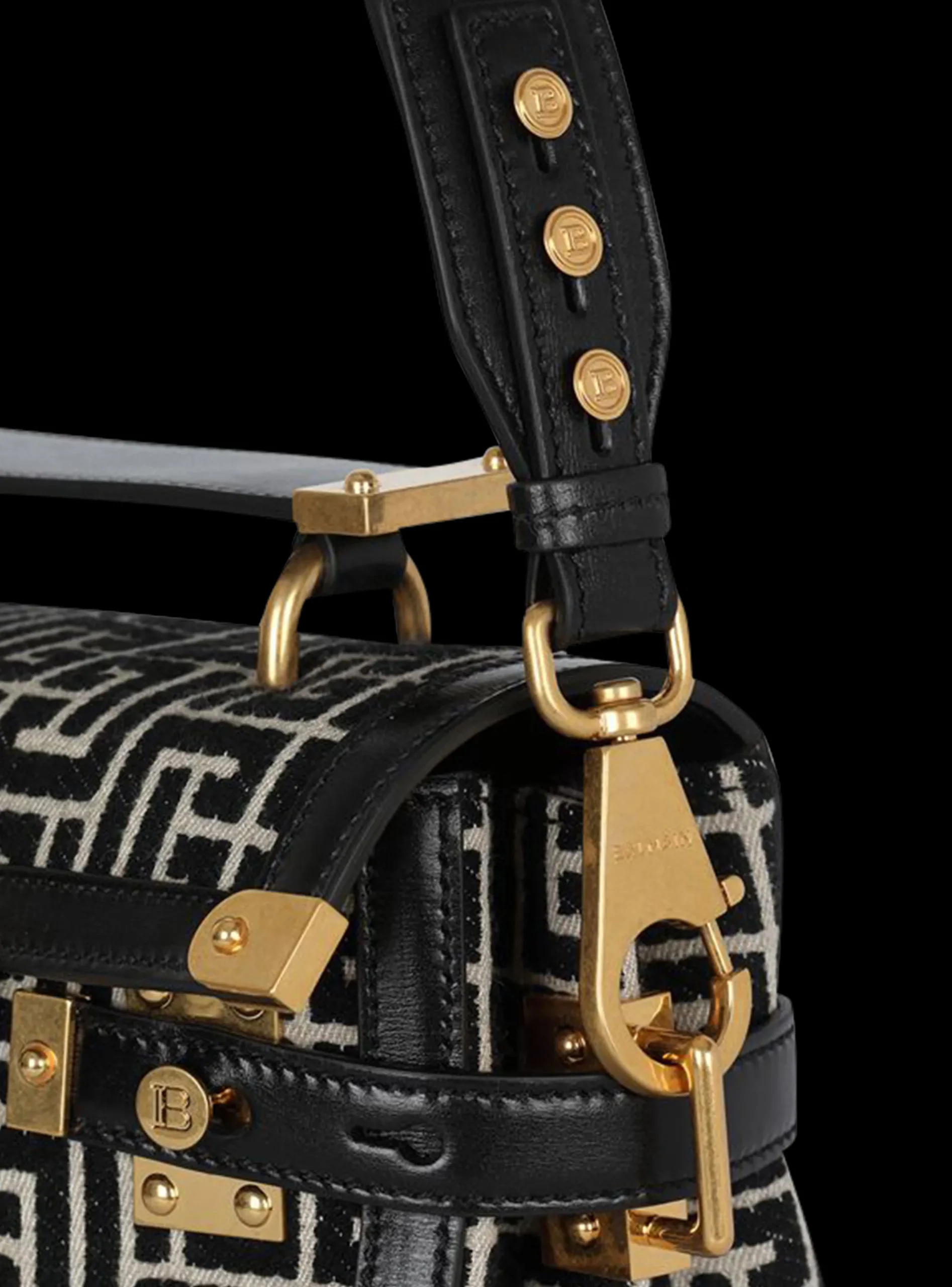Best Sale Bicolor Jacquard B-Buzz 23 Bag With Leather Panel Women Shoulder Bags|Crossbody Bags