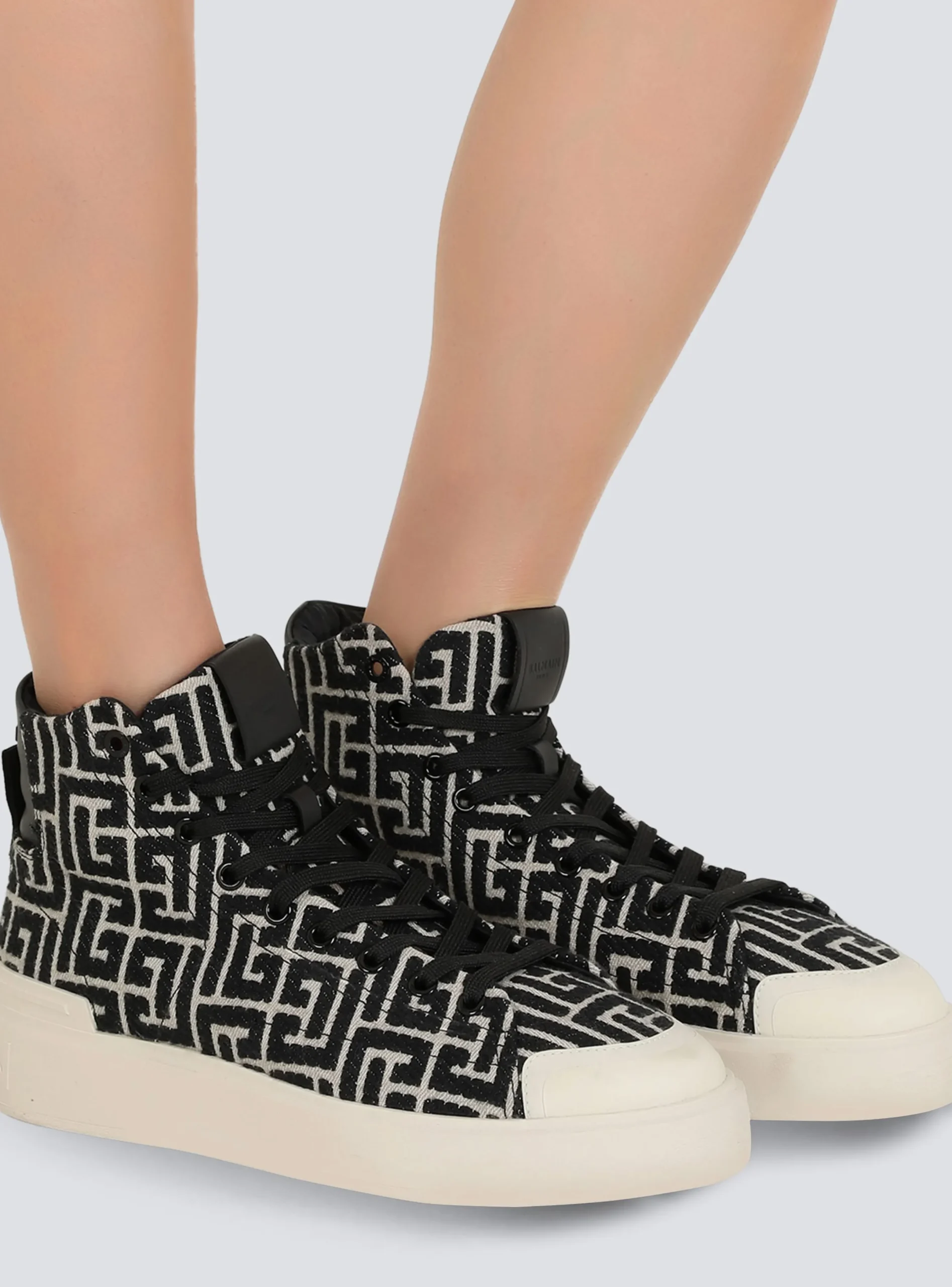 Sale Bicolor Jacquard B-Court High-top Sneakers Women B-Court