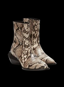 Discount Billy Snakeskin-effect Leather Ankle Boots Boots And Rangers