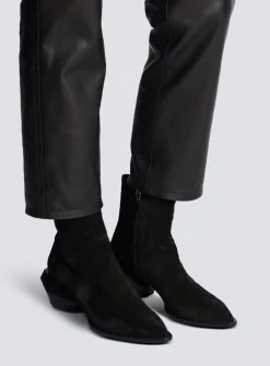 Best Sale Billy Suede Ankle Boots With Diamond Heel Boots And Rangers