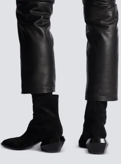 Best Sale Billy Suede Ankle Boots With Diamond Heel Boots And Rangers