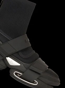 Outlet Neoprene And Knit B-Bold High-top Sneakers With Straps B-Bold
