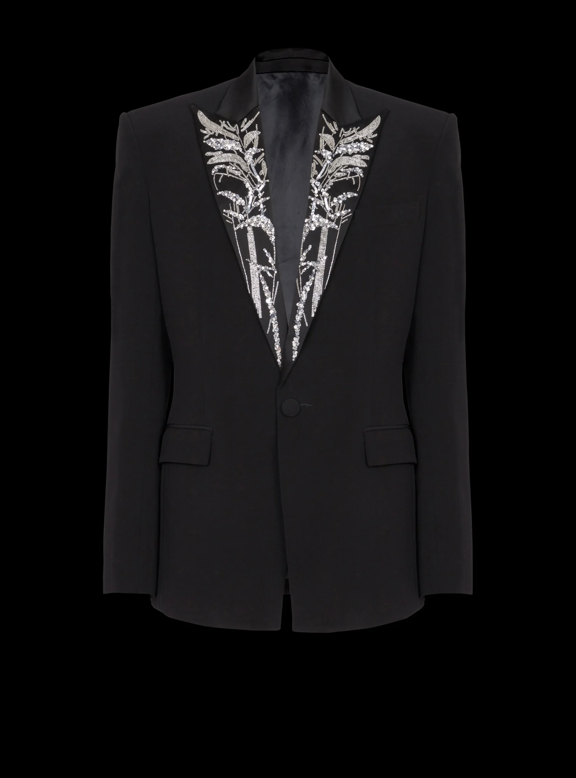 Best Sale Blazer With Embroidered Bamboo Collar Jackets And Blazers