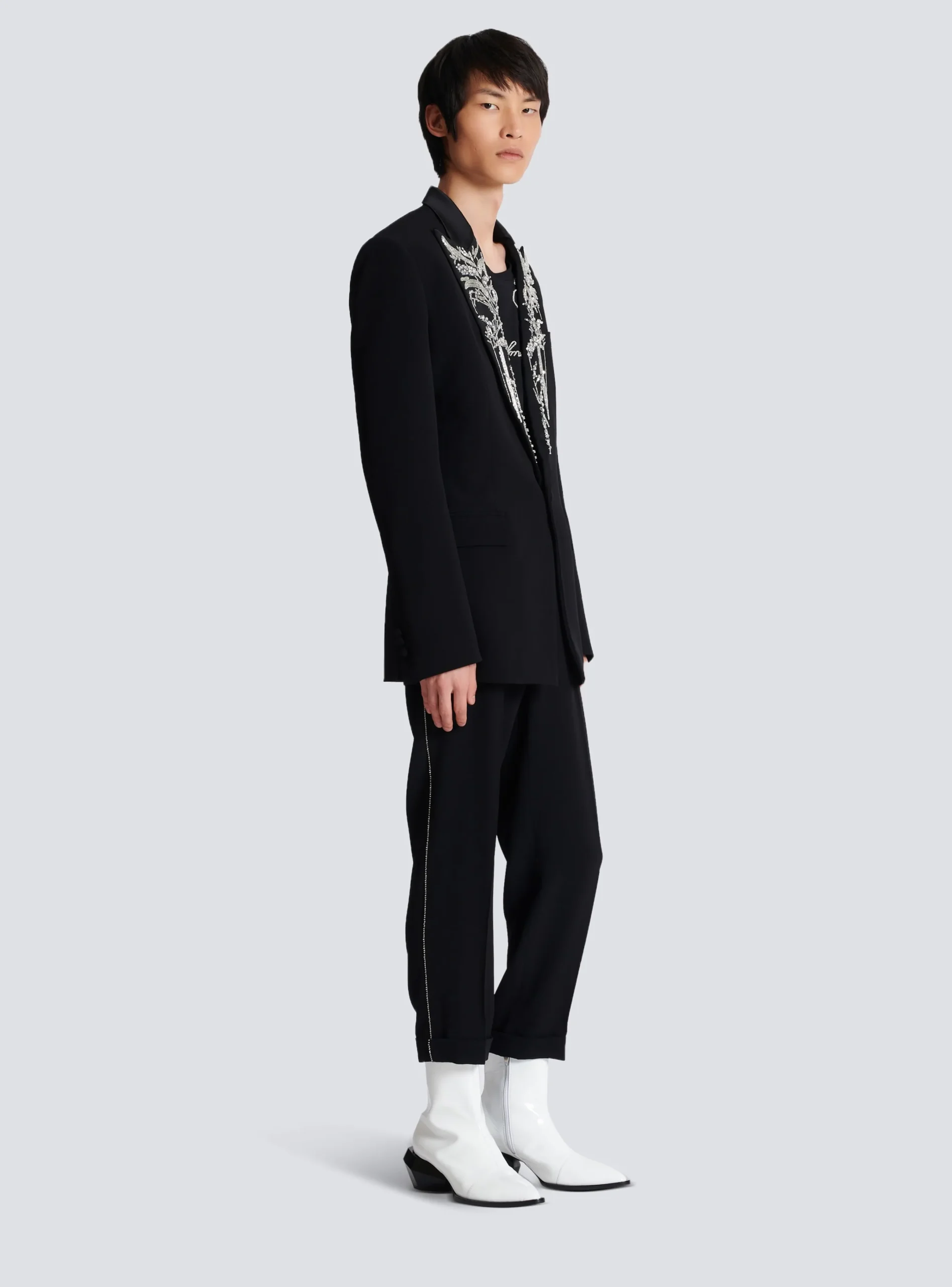 Best Sale Blazer With Embroidered Bamboo Collar Jackets And Blazers