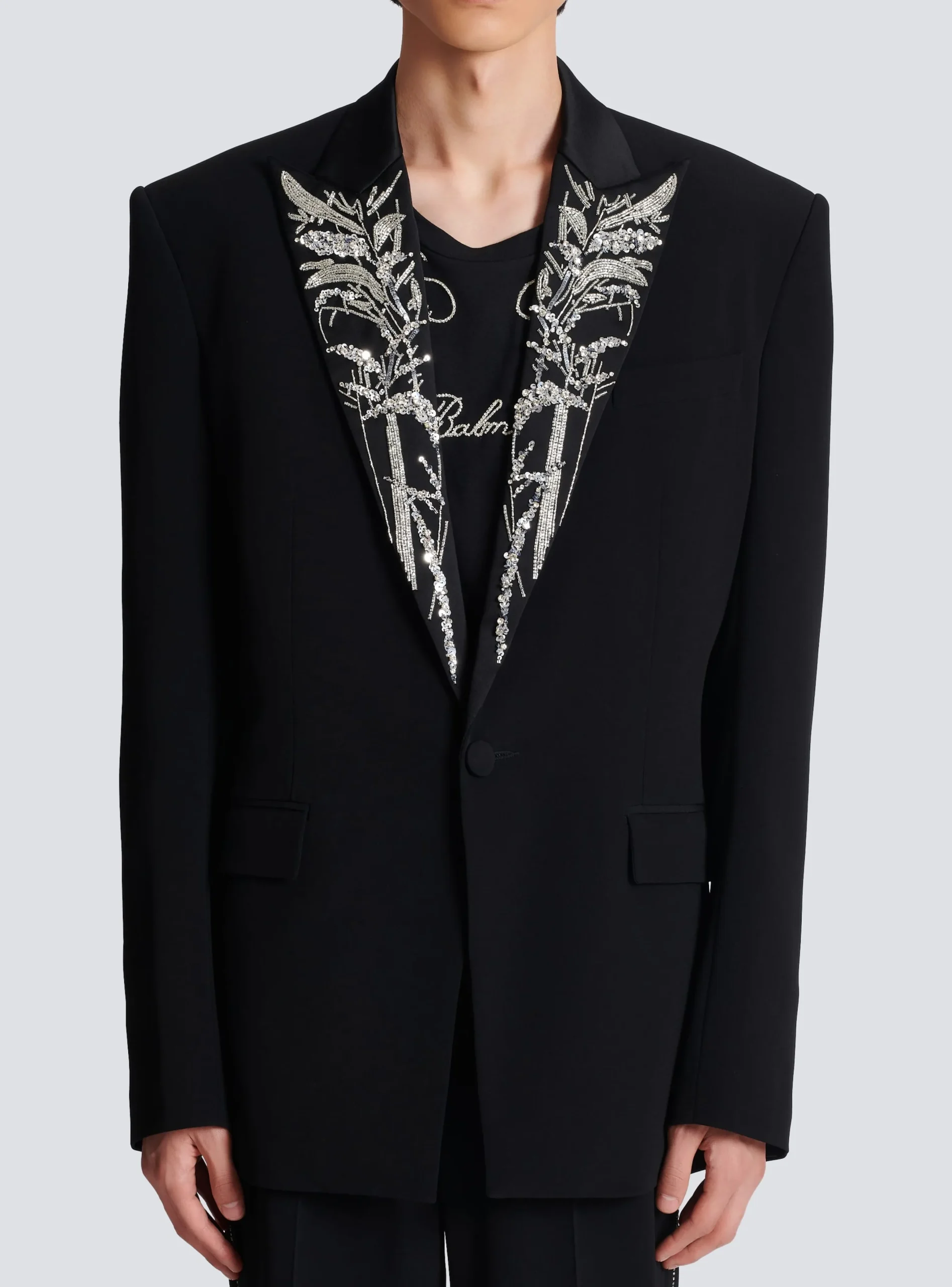Best Sale Blazer With Embroidered Bamboo Collar Jackets And Blazers
