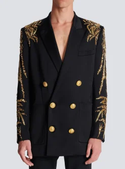 Flash Sale Blazer With Embroidered Bamboo Sleeves Jackets And Blazers