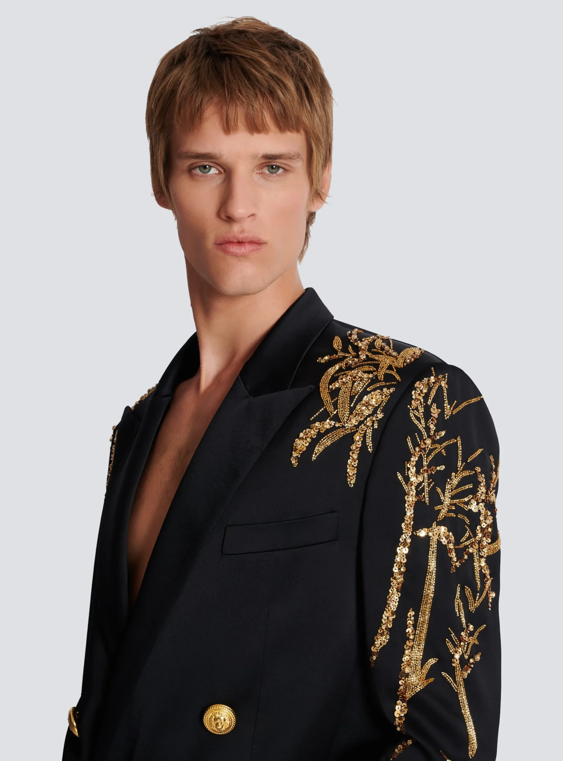 Flash Sale Blazer With Embroidered Bamboo Sleeves Jackets And Blazers