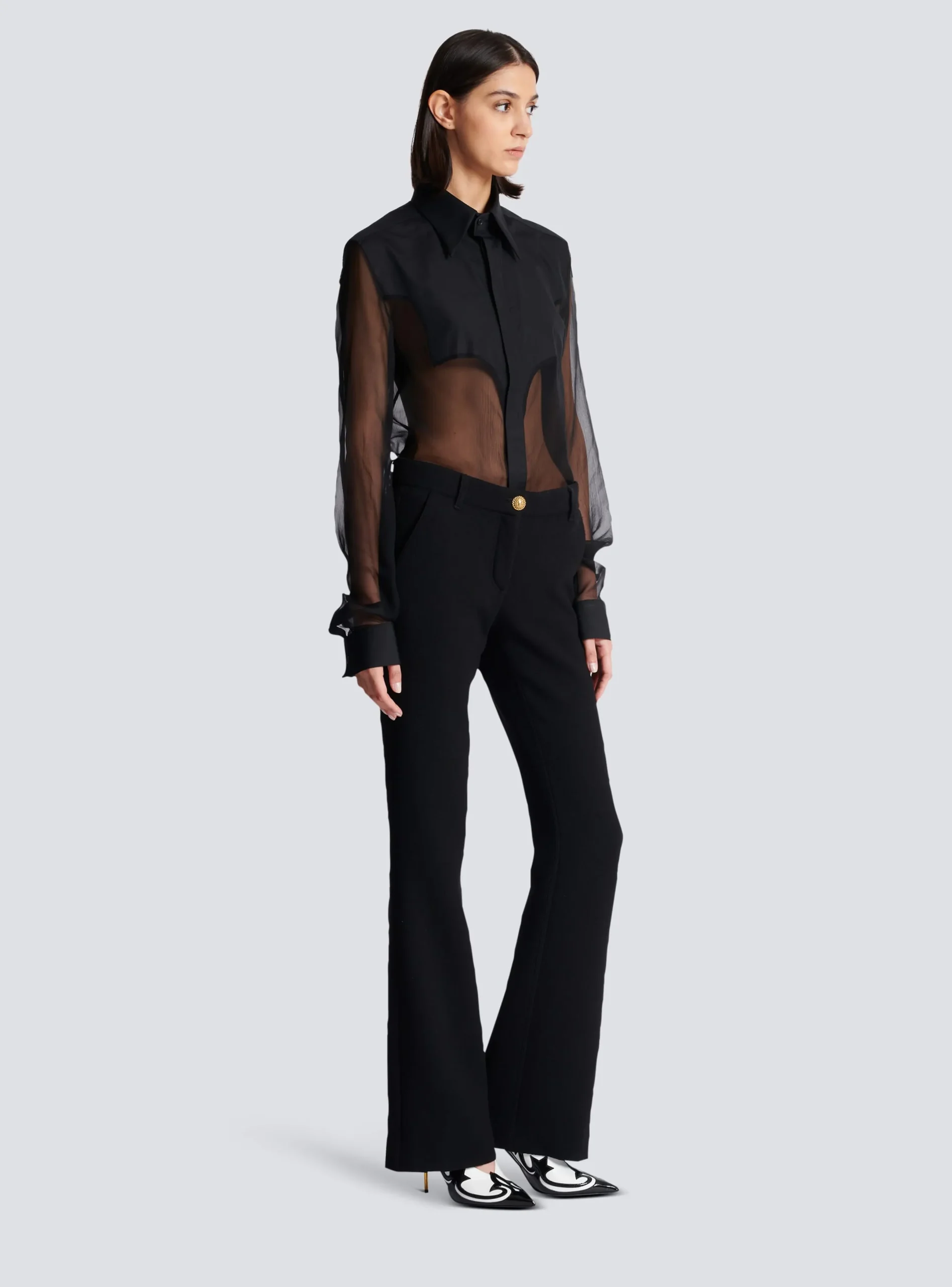 New Bootcut Crepe Trousers Women Trousers And Shorts