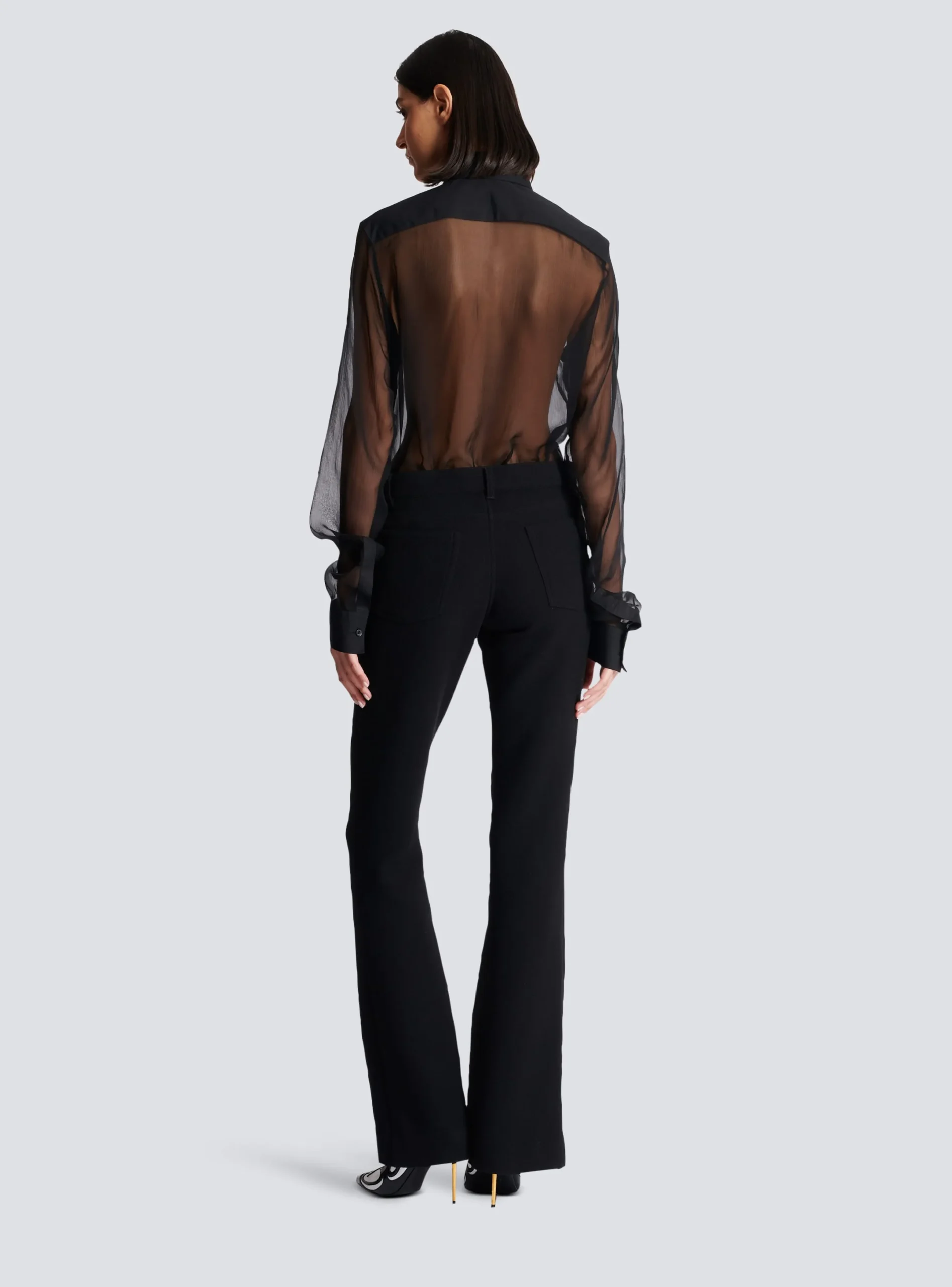 New Bootcut Crepe Trousers Women Trousers And Shorts