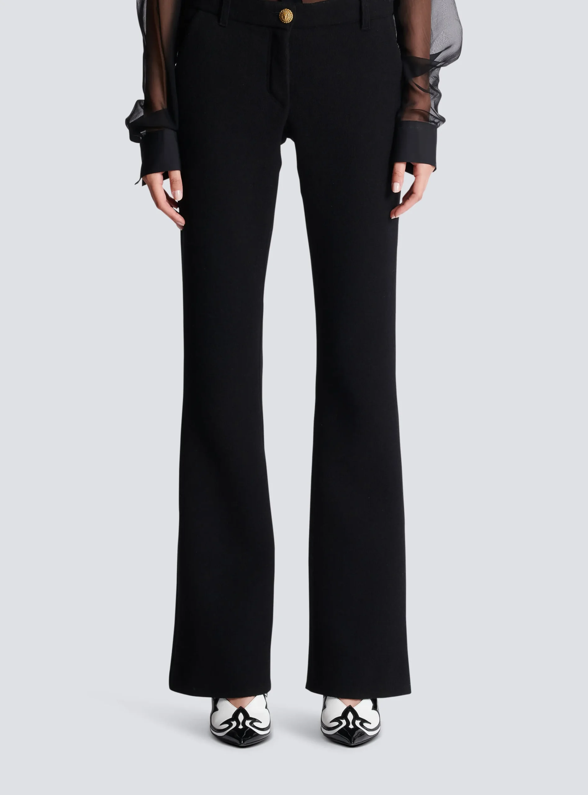 New Bootcut Crepe Trousers Women Trousers And Shorts