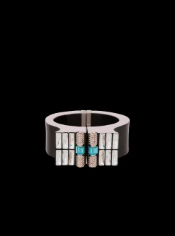 Best Sale Brass, Rhinestone And Resin Cuff Women Fashion Jewelry