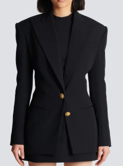 Flash Sale 2-button Cinched-waist Jacket Women Jackets And Blazers