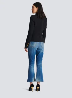 Sale 8-button Cinched-waist Jacket Women Jackets And Blazers