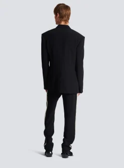 Shop 1-button Crepe And Satin Jacket Jackets And Blazers