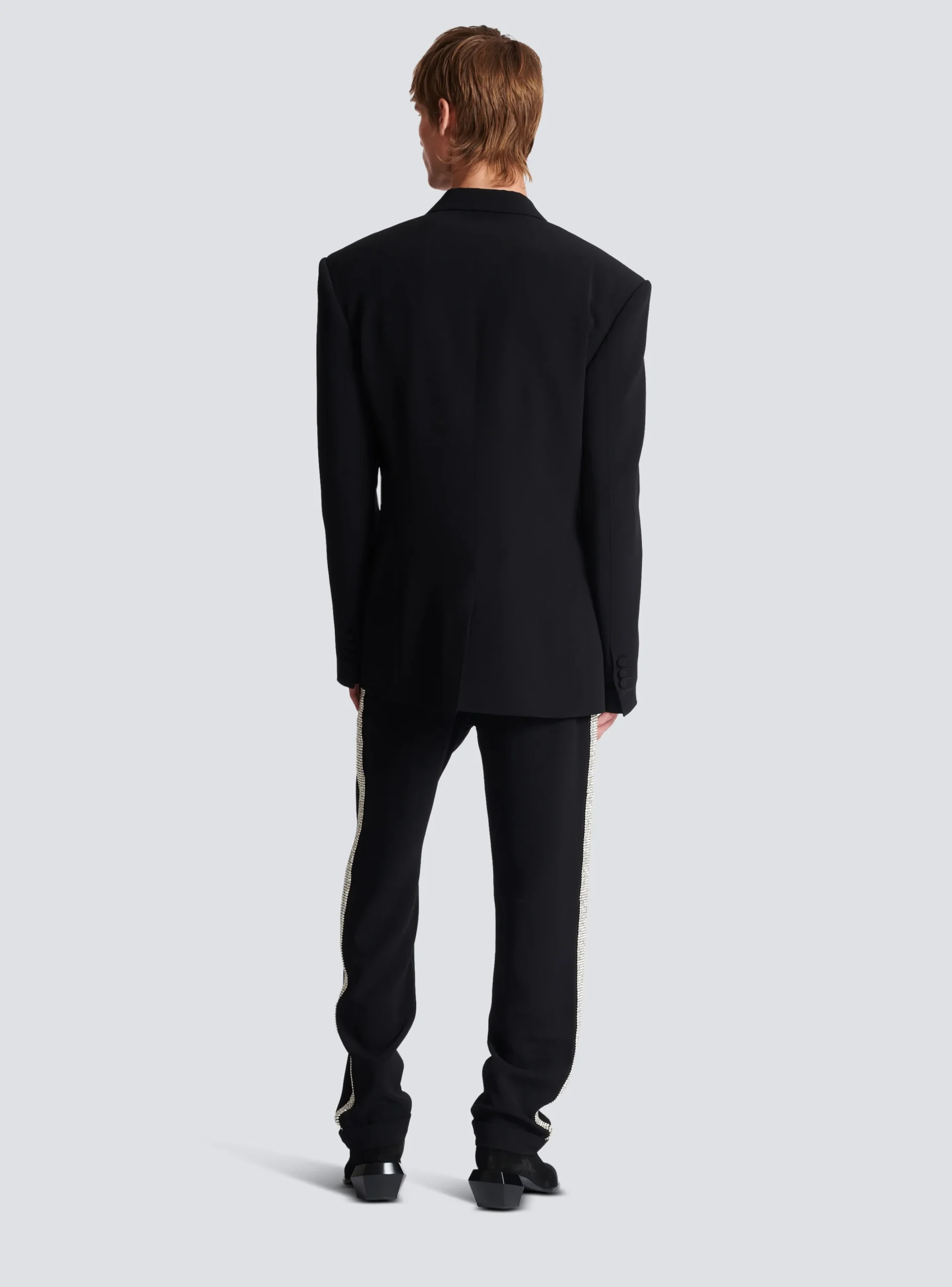 Shop 1-button Crepe And Satin Jacket Jackets And Blazers