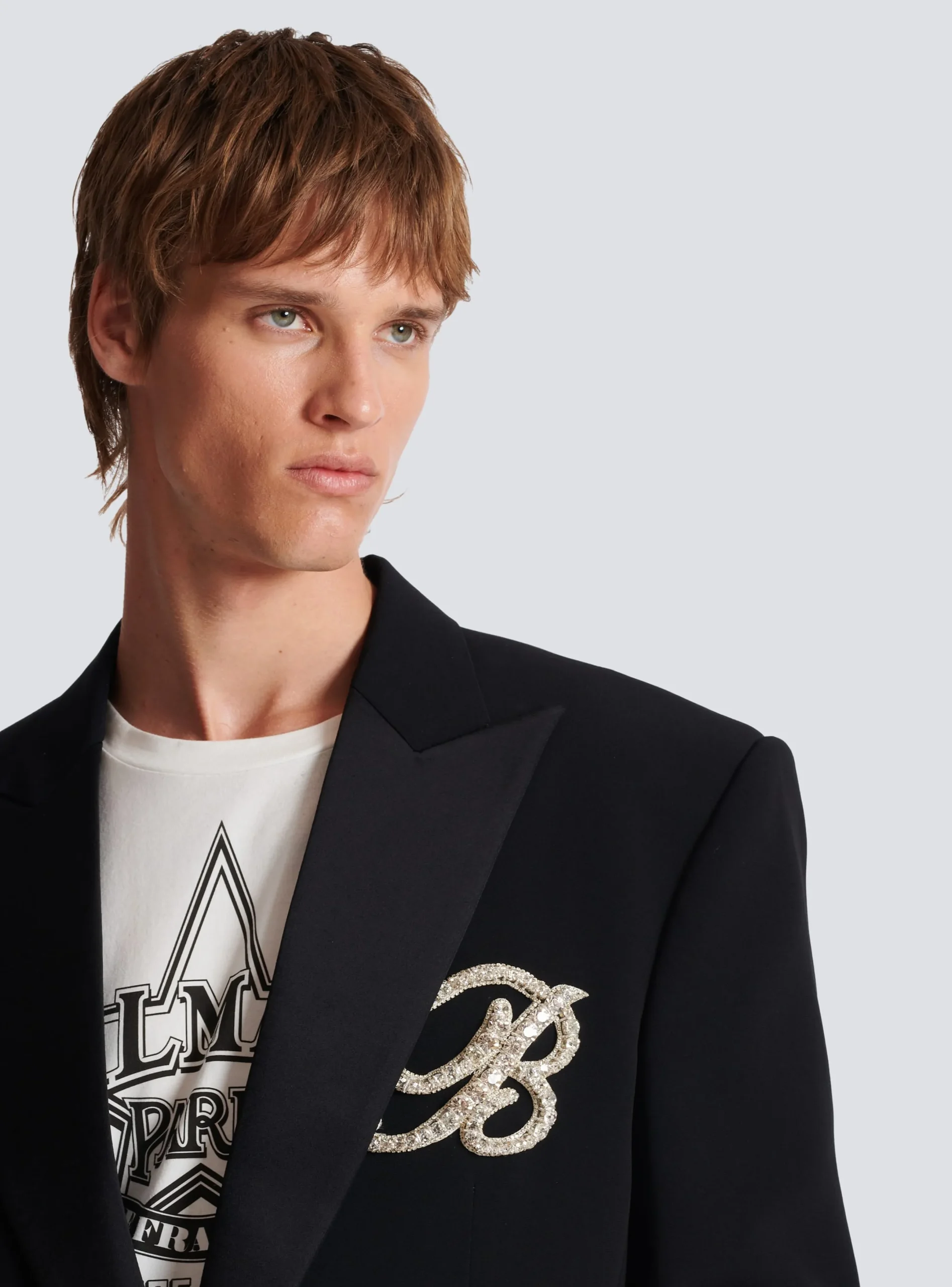 Shop 1-button Crepe And Satin Jacket Jackets And Blazers