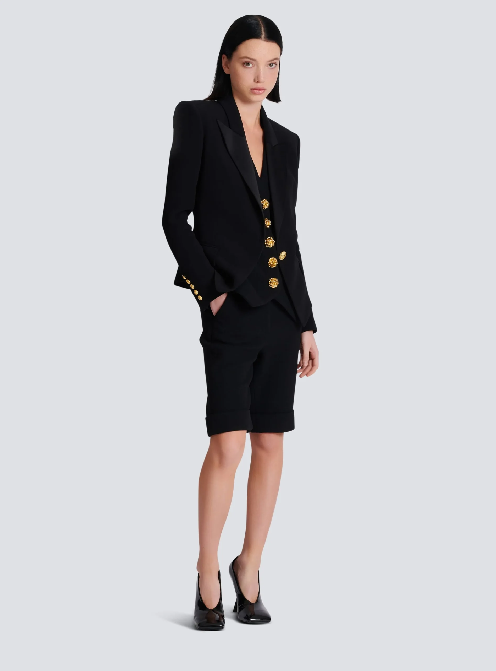 Best Sale 1-button Crepe Jacket Women Jackets And Blazers