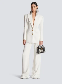 Discount 2-button Crepe Jacket Women Jackets And Blazers