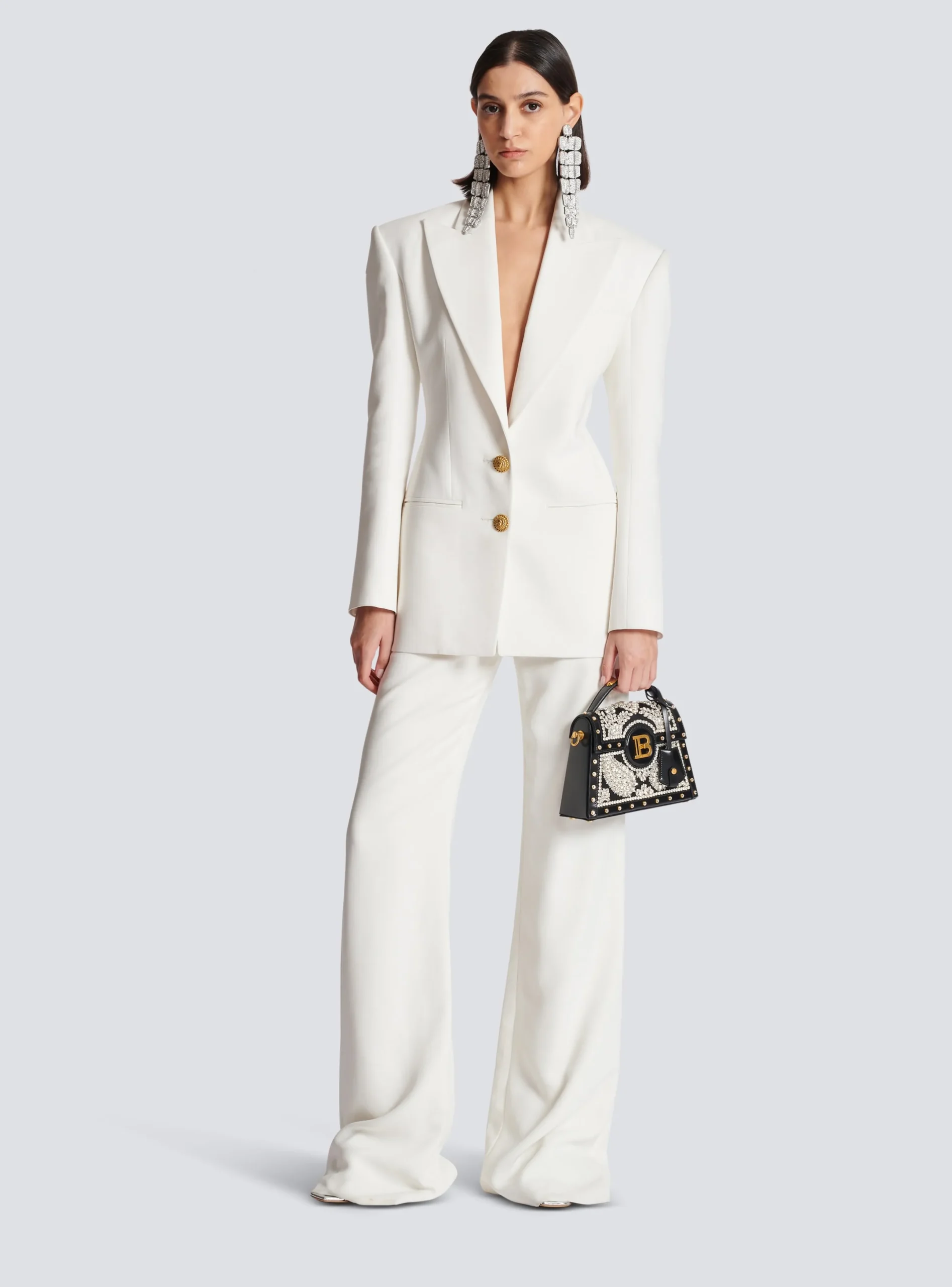 Discount 2-button Crepe Jacket Women Jackets And Blazers
