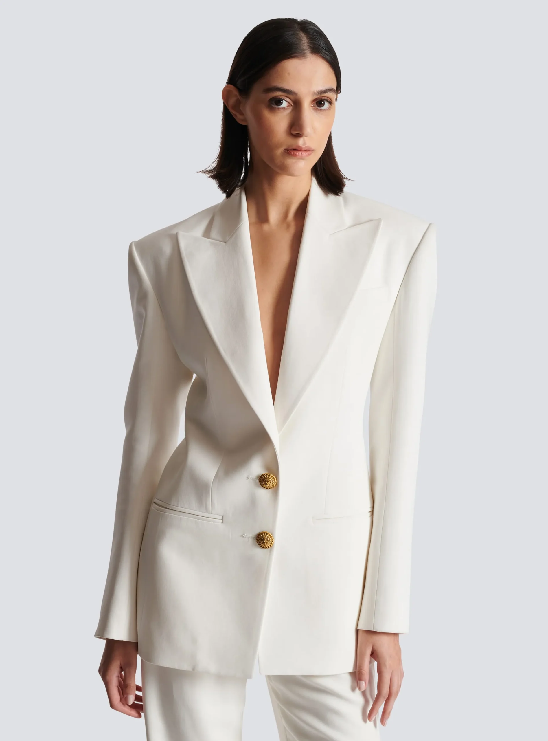 Discount 2-button Crepe Jacket Women Jackets And Blazers