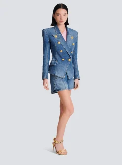 Online 8-button Denim Jacket Women Denim|Jackets And Blazers