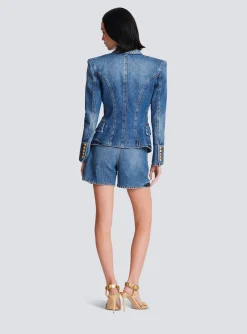 Online 8-button Denim Jacket Women Denim|Jackets And Blazers