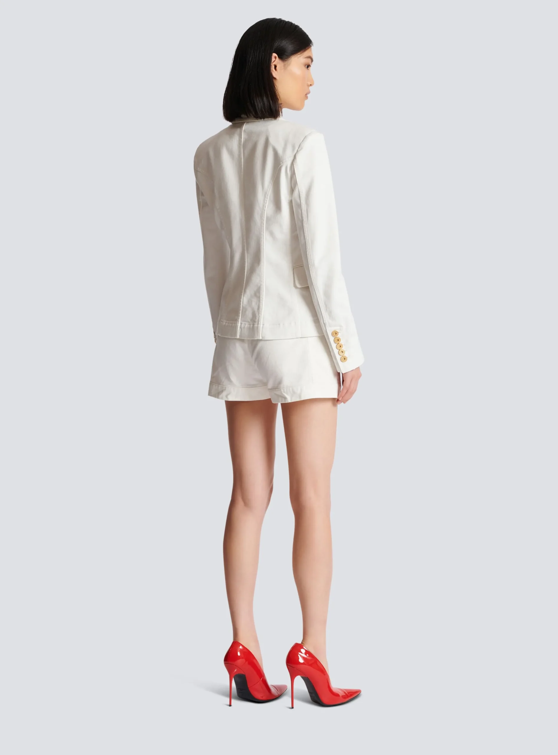 Best Sale 6-button Denim Jacket Women Jackets And Blazers