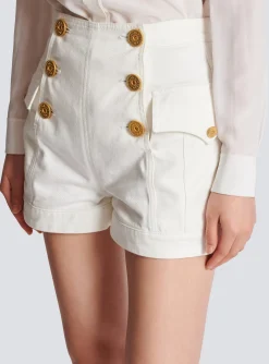 Flash Sale 6-button Denim Shorts Women Denim|Trousers And Shorts