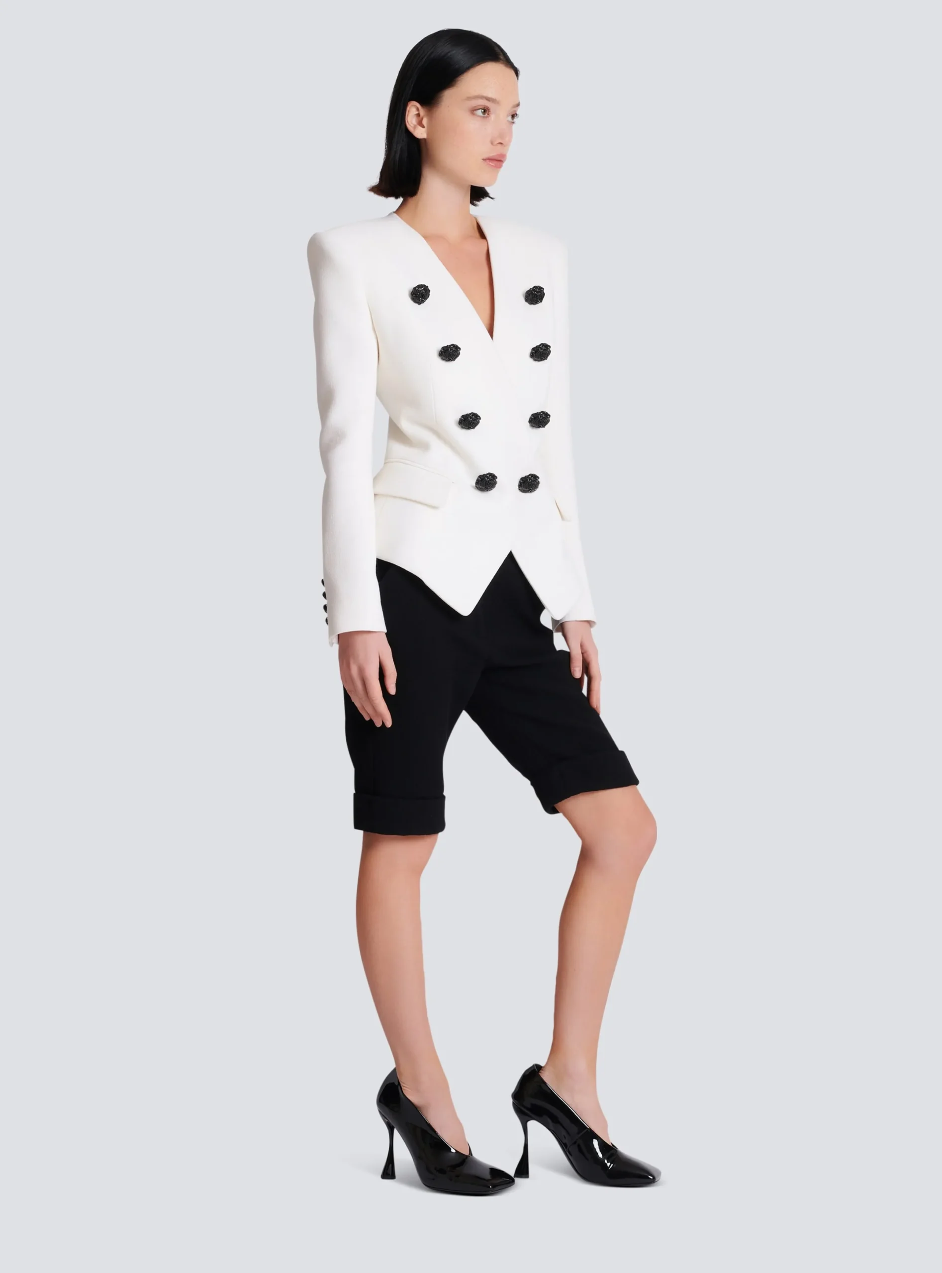 Flash Sale 8-button Double Crepe Jacket Women Jackets And Blazers