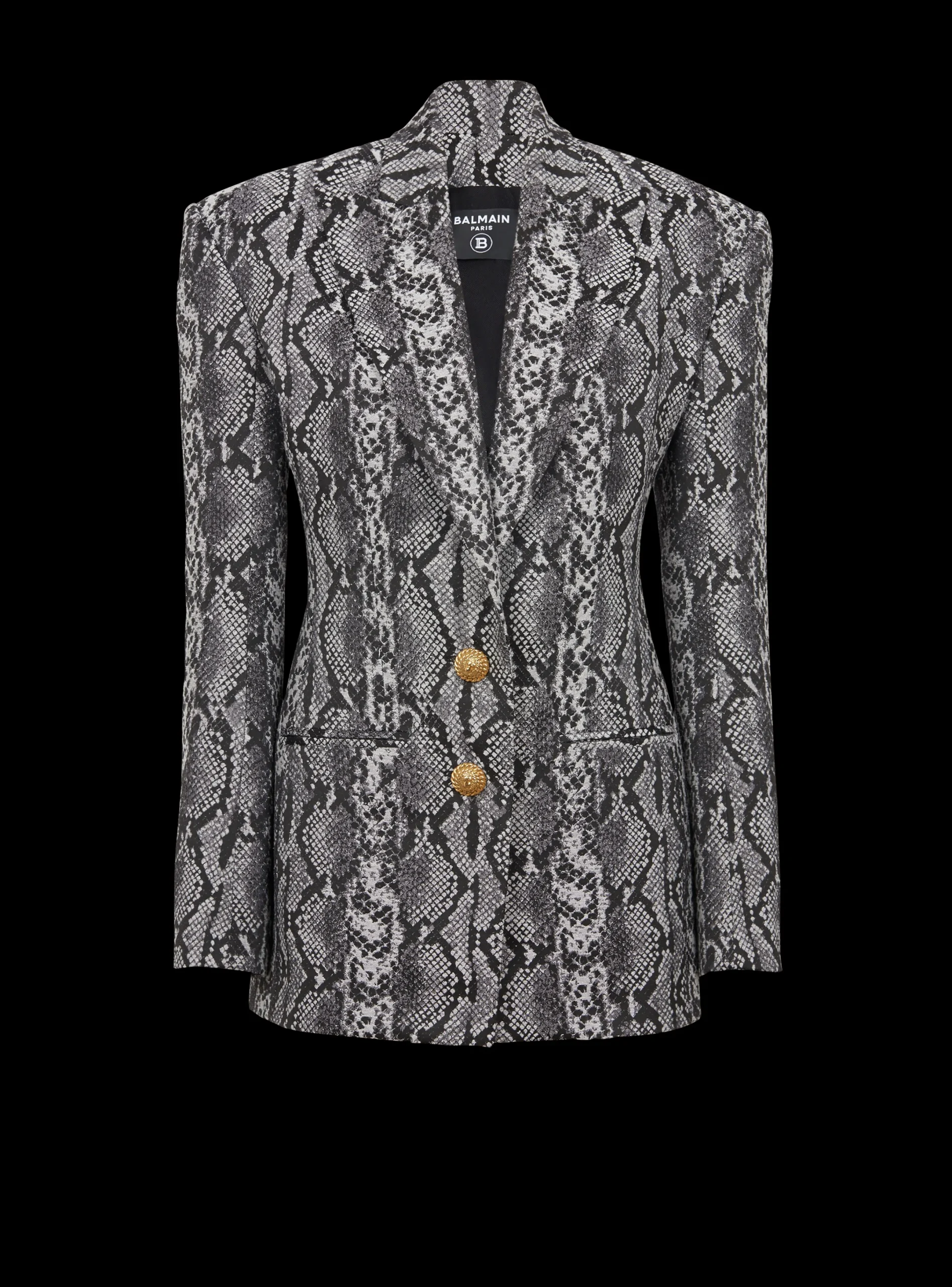 Sale 2-button Jacquard Snakeskin Jacket Women Jackets And Blazers