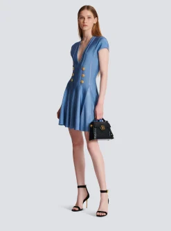 Store 6-button Knit Dress Women Knitwear|Dresses