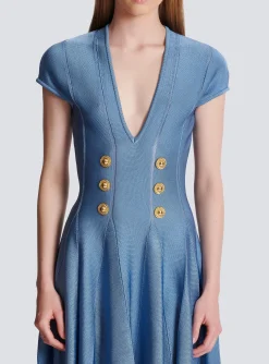 Store 6-button Knit Dress Women Knitwear|Dresses