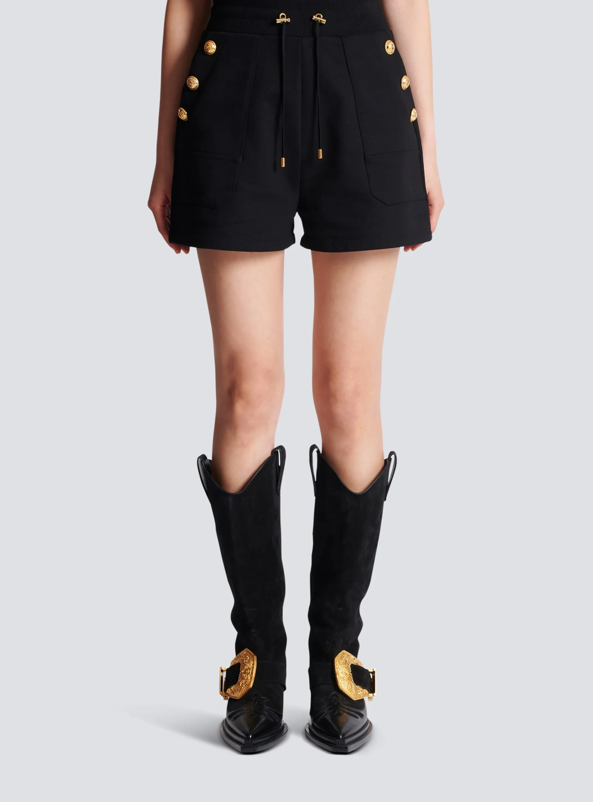 Cheap 6-button Knit Shorts Women Trousers And Shorts