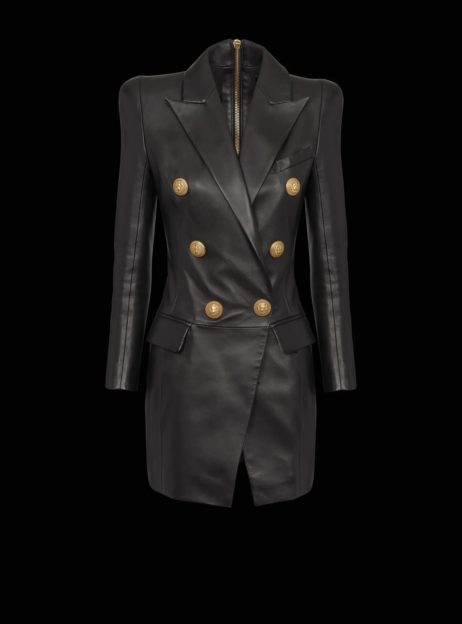 Cheap 6-button Leather Dress Women Dresses