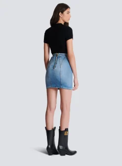Online Buttoned Denim Skirt Women Skirts