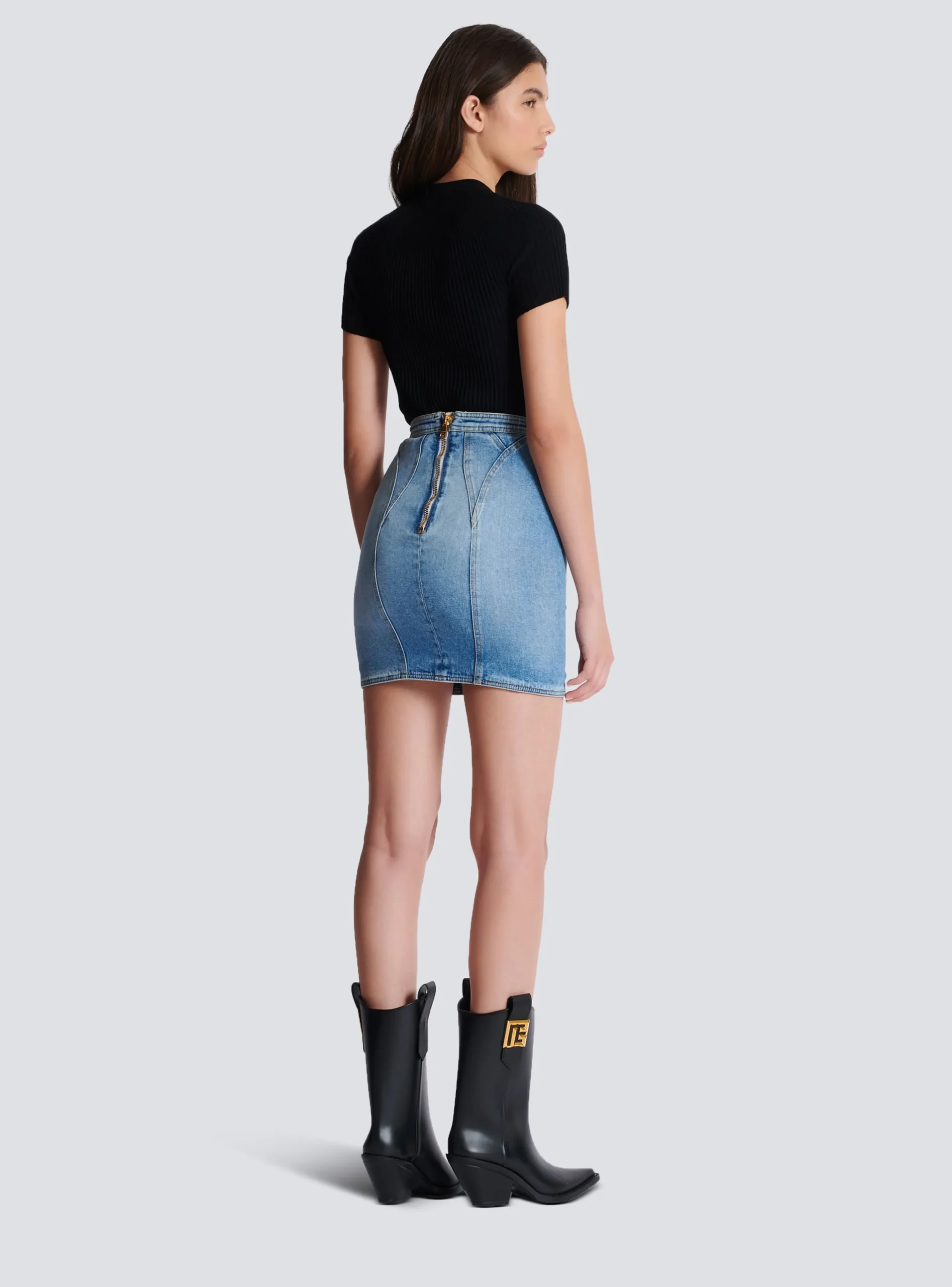 Online Buttoned Denim Skirt Women Skirts