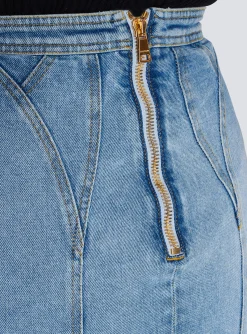 Online Buttoned Denim Skirt Women Skirts