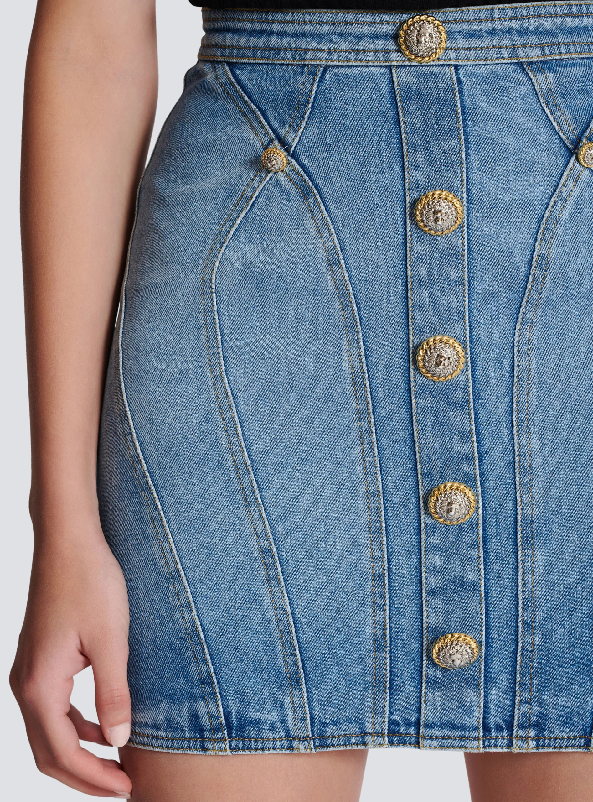 Online Buttoned Denim Skirt Women Skirts
