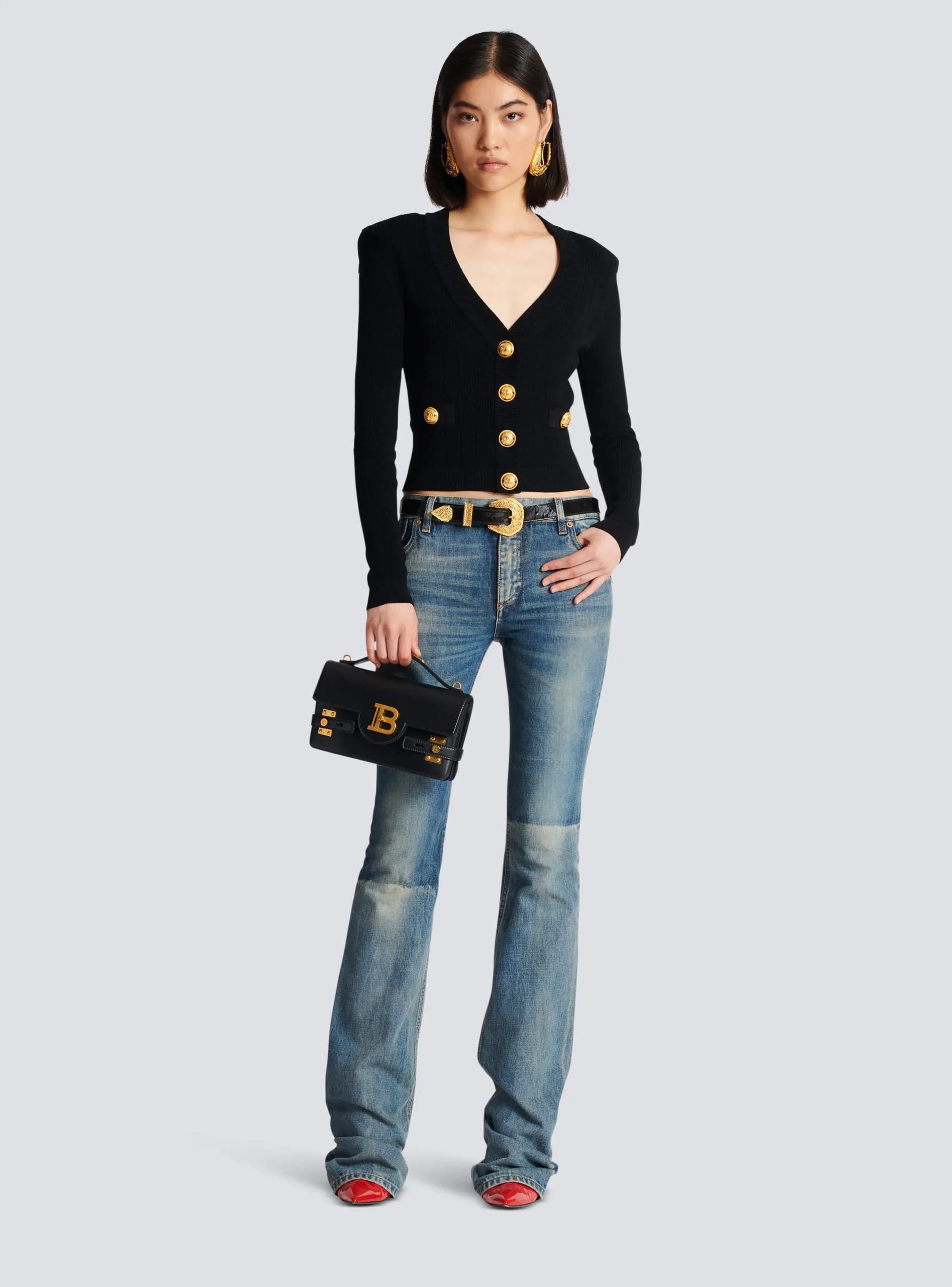 New Buttoned Knit Cardigan Women Knitwear