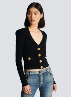 New Buttoned Knit Cardigan Women Knitwear