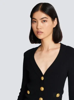 New Buttoned Knit Cardigan Women Knitwear