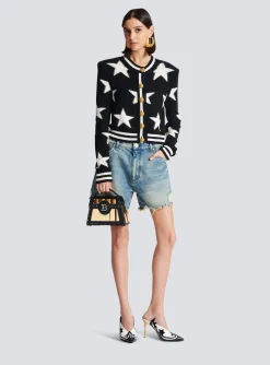 Online Buttoned Knit Cardigan Women Knitwear