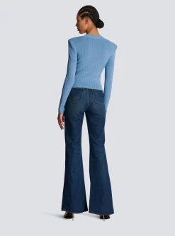 Discount Buttoned Knit Cardigan Women Knitwear