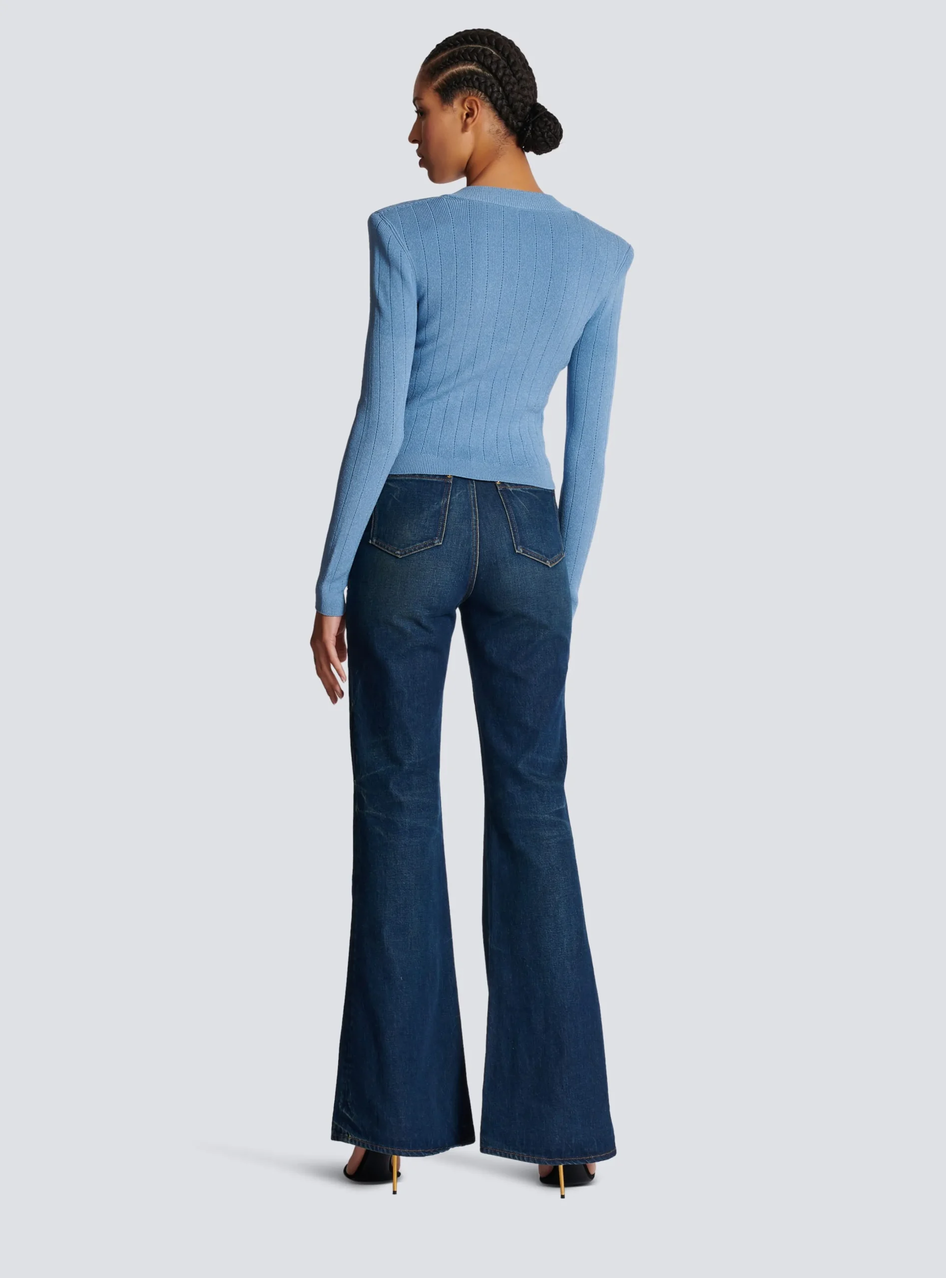 Discount Buttoned Knit Cardigan Women Knitwear