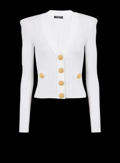 Shop Buttoned Knit Cardigan Women Knitwear