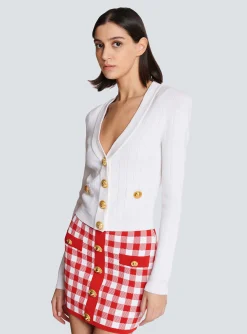 Shop Buttoned Knit Cardigan Women Knitwear