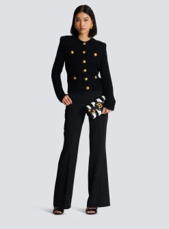 Store Buttons Tweed Jacket Women Jackets And Blazers