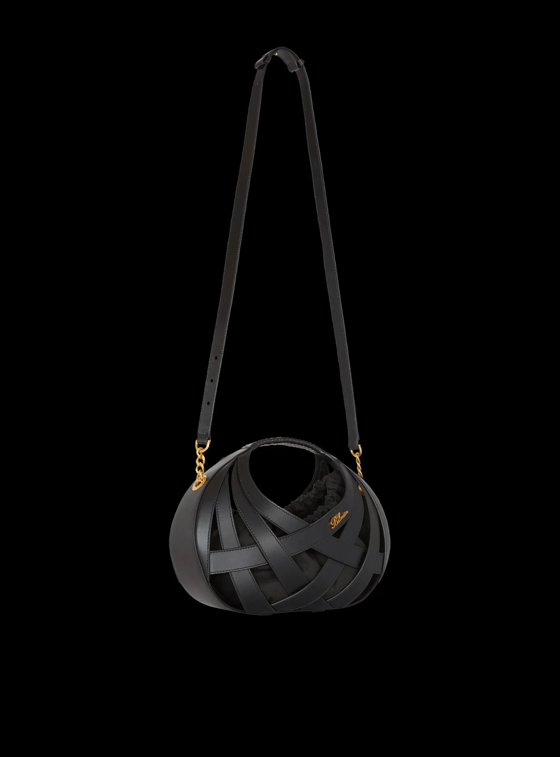 Store Calfskin Basket Bag With An Openwork Grid Motif Women Shoulder Bags|Crossbody Bags