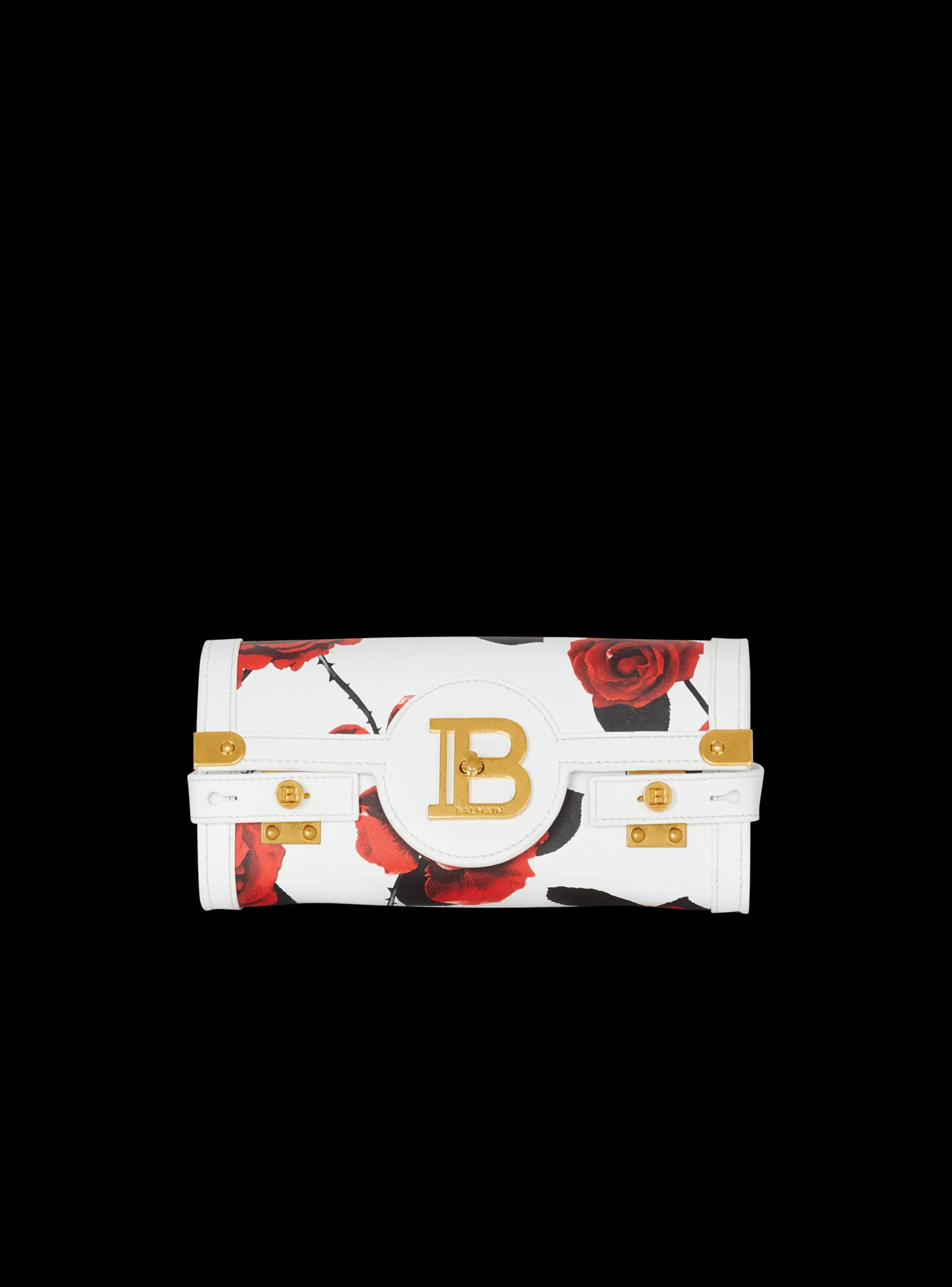 Cheap Calfskin B-Buzz Pouch 23 With A Roses Print And Embossed Grid Motif Women Mini Bags|Shoulder Bags