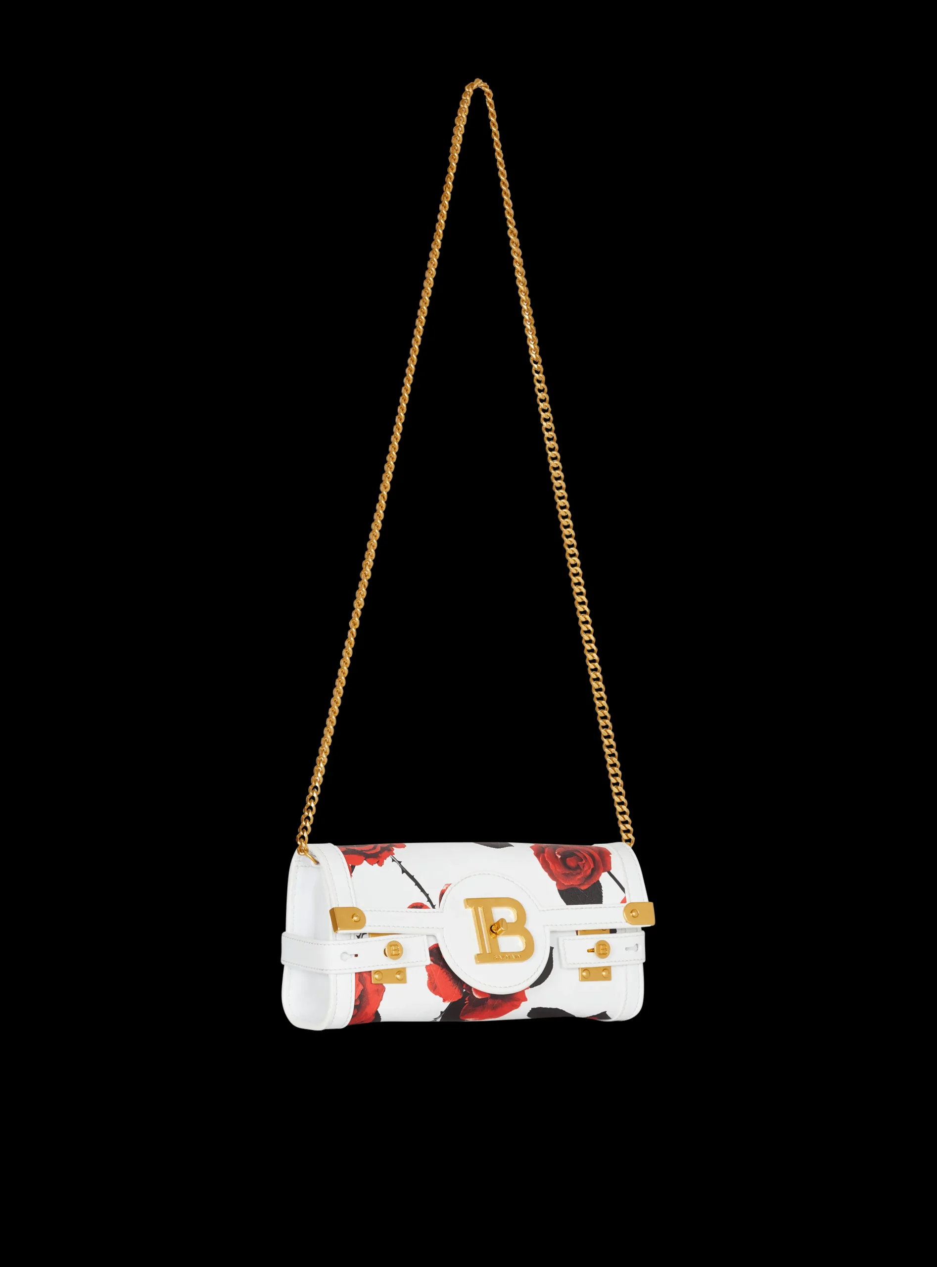 Cheap Calfskin B-Buzz Pouch 23 With A Roses Print And Embossed Grid Motif Women Mini Bags|Shoulder Bags